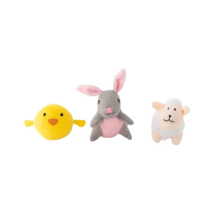 ZippyPaws – Easter Friends – Sheep, Chick & Bunny