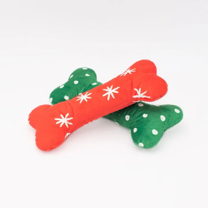 ZippyPaws – Holiday Patterned Bones 2 Pack