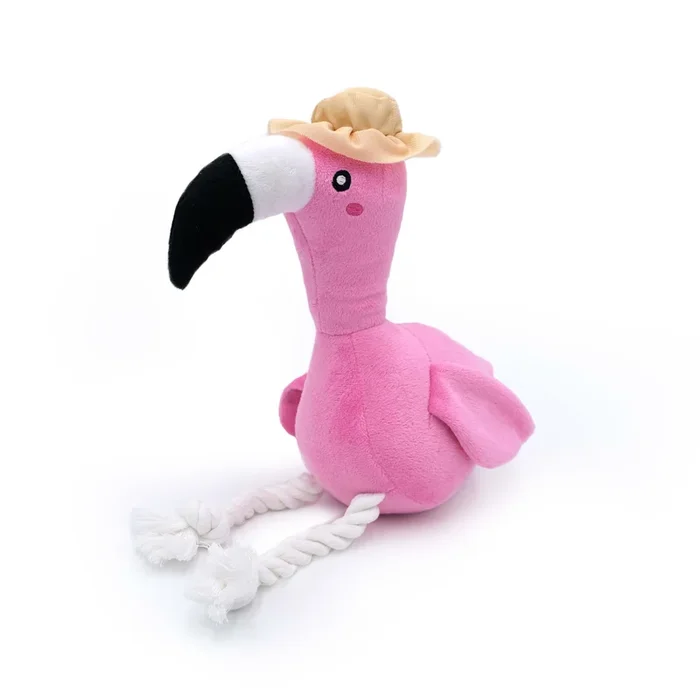 ZippyPaws – Playful Pal – Freya the Flamingo – Dog Toy