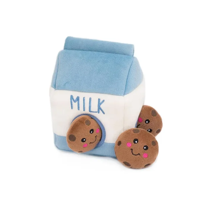ZippyPaws – Zippy Burrow – Milk and Cookies – Dog Toy