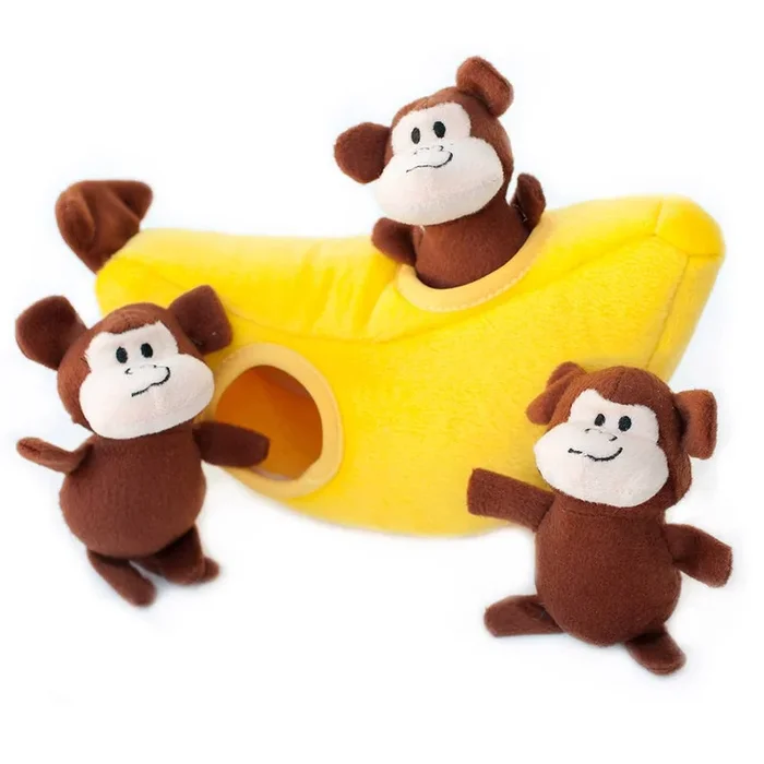 ZippyPaws – Zippy Burrow – Monkey ‘n Banana – Dog Toy