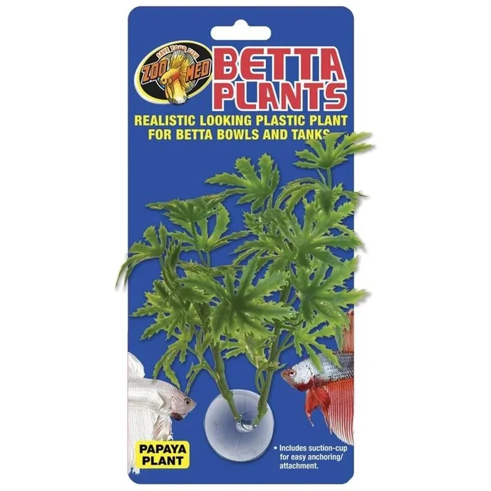 ZOO MED BETTA PLANTS PAPAYA PLASTIC PLANT