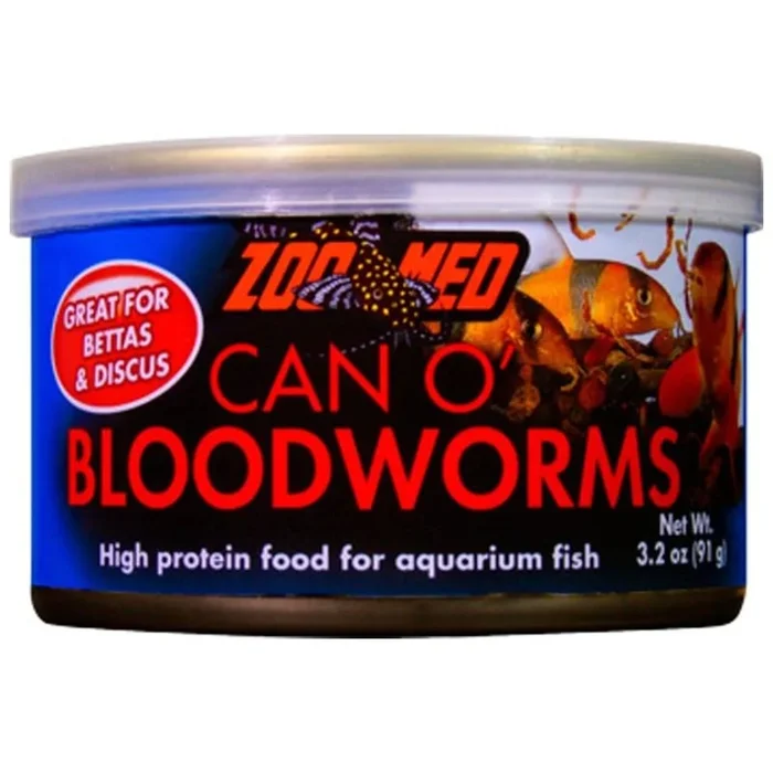 ZOO MED CAN O’ BLOODWORMS HIGH PROTEIN FISH FOOD