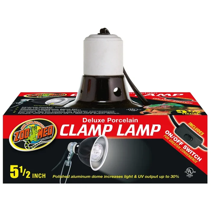 Zoo Med Deluxe Porcelain Clamp Lamp – 5.5″